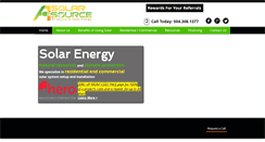 Desktop Screenshot of a1solarsource.com