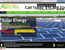 Tablet Screenshot of a1solarsource.com